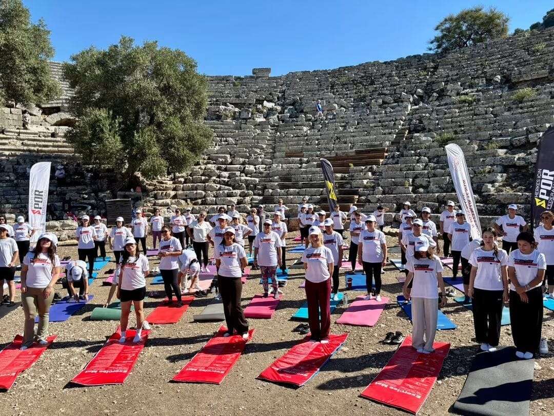 Ortaca’da Spor ve Tarih Kaunos Antik Kenti’nde Buluştu 2